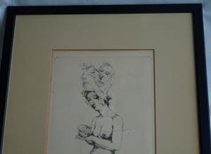 Theo Daamen - (1939-2021) : Ingelijste ets , Zonder titel – 1970 – oplage 12 kopen? Bied vanaf 50!