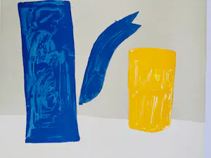 Klaas Gubbels - z.t. (blauwe kan met biertje) kaufen? Bieten Sie von 425!