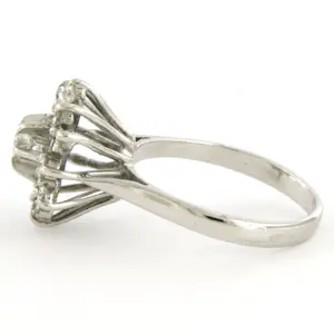 18k witgouden ring met briljant geslepen diamant tot. 0,50ct kopen? Bied vanaf 660!
