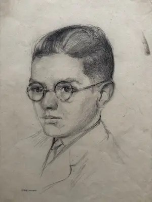 Albert Mulder - Albert BJ Mulder (1889-1987) - portret van een jonge man kopen? Bied vanaf 35!