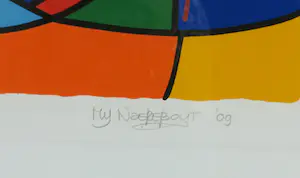 Marianne Naerebout - Zeefdruk, Tropical Birds - Ingelijst kopen? Bied vanaf 50!