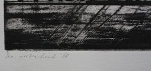 Ko Oosterkerk - ets: abstract - 1968 kopen? Bied vanaf 60!