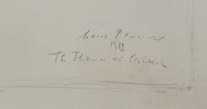 Karel Dierickx - Gemengde techniek: 'The Thames at Chiswick' (Ingelijst) kopen? Bied vanaf 325!