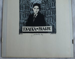 Jiri Votruba - 2x Litho , Franz Kafka, Praag – gesigneerd - 1991 kopen? Bied vanaf 75!