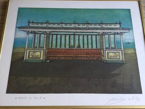 Rob Clous - Uitzicht op Zee II | Kleuren ets (V/X) - ingelijst kopen? Bied vanaf 45!