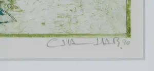 Chabab Tayefeh Mohajer - Kleuren ets, Zonder titel - Ingelijst kaufen? Bieten Sie von 50!
