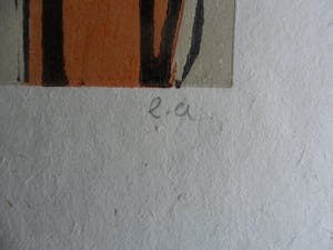 Marianne de Moor - Linosnede, titel onbekend kopen? Bied vanaf 40!