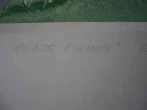 Marcus van Hoorn - Zeefdruk, Titel, "Hollandse Pyramide". kopen? Bied vanaf 35!