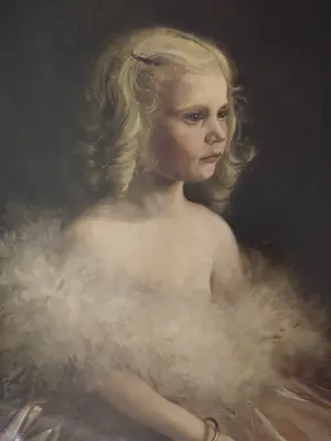 Dorus Arts - Portret van meisje in roze jurk kopen? Bied vanaf 300!