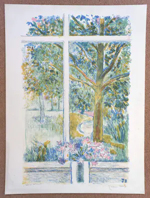 Jeanne Bieruma Oosting - Zomer uitzicht, litho kopen? Bied vanaf 295!
