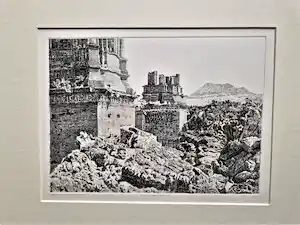 Han van Hagen - Fraai gedetailleerde droge naald Ets "Paricutin-vulkaan Mexico" gesigneerd verkauft für € 48!