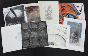 Theo Kuijpers - Herman Geerdenk, en anderen! Lot van 8 werken op papier van diverse kunstenaars kaufen? Bieten Sie von 1!
