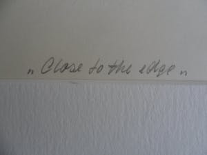 Jan Spijkers - Litho. Titel, "Close to the edge". kopen? Bied vanaf 25!
