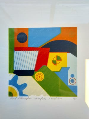 Bob Kemper - "Techniek in de jaren '90." 1991, Serie van vier zeefdrukken. kopen? Bied vanaf 100!