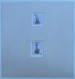 Theo Beerendonk - Tweeluik etsen op papier | 'Zonder titel' | begin jaren '70 kopen? Bied vanaf 75!
