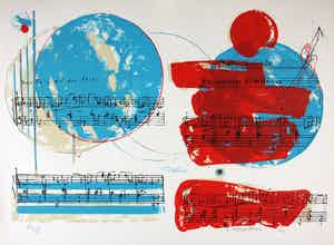 Sam Middleton - Abstracte Compositie verkocht voor € 125!