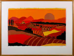 Ronald Boonacker - Zeefdruk, Spoleto II - Ingelijst verkauft für € 60!