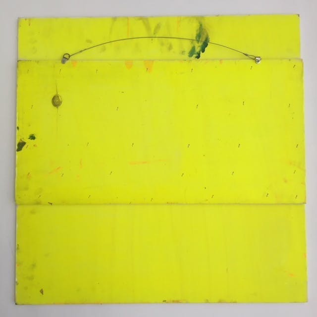 George Heidweiller - Acrylverf en gemengde techniek op hout - gesigneerd - zonder titel kopen? Bied vanaf 110!