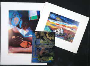 Lieve Prins - Lot van drie digitale prints, Woman in Sacred History en andere verkocht voor € 35!