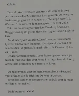 Armando - 2 litho's in een gesigneerd boek - 2014 kopen? Bied vanaf 275!