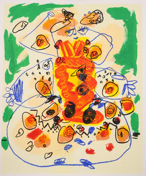 Kees Salentijn - Figuur in blauwe lijnen kopen? Bied vanaf 100!