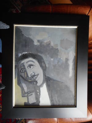 Metten Koornstra - Portret van een leunende man kopen? Bied vanaf 100!