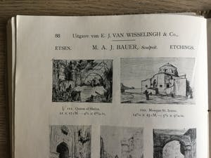 Marius Bauer - Queen of Sheba. Oosters stadsgezicht. kopen? Bied vanaf 75!