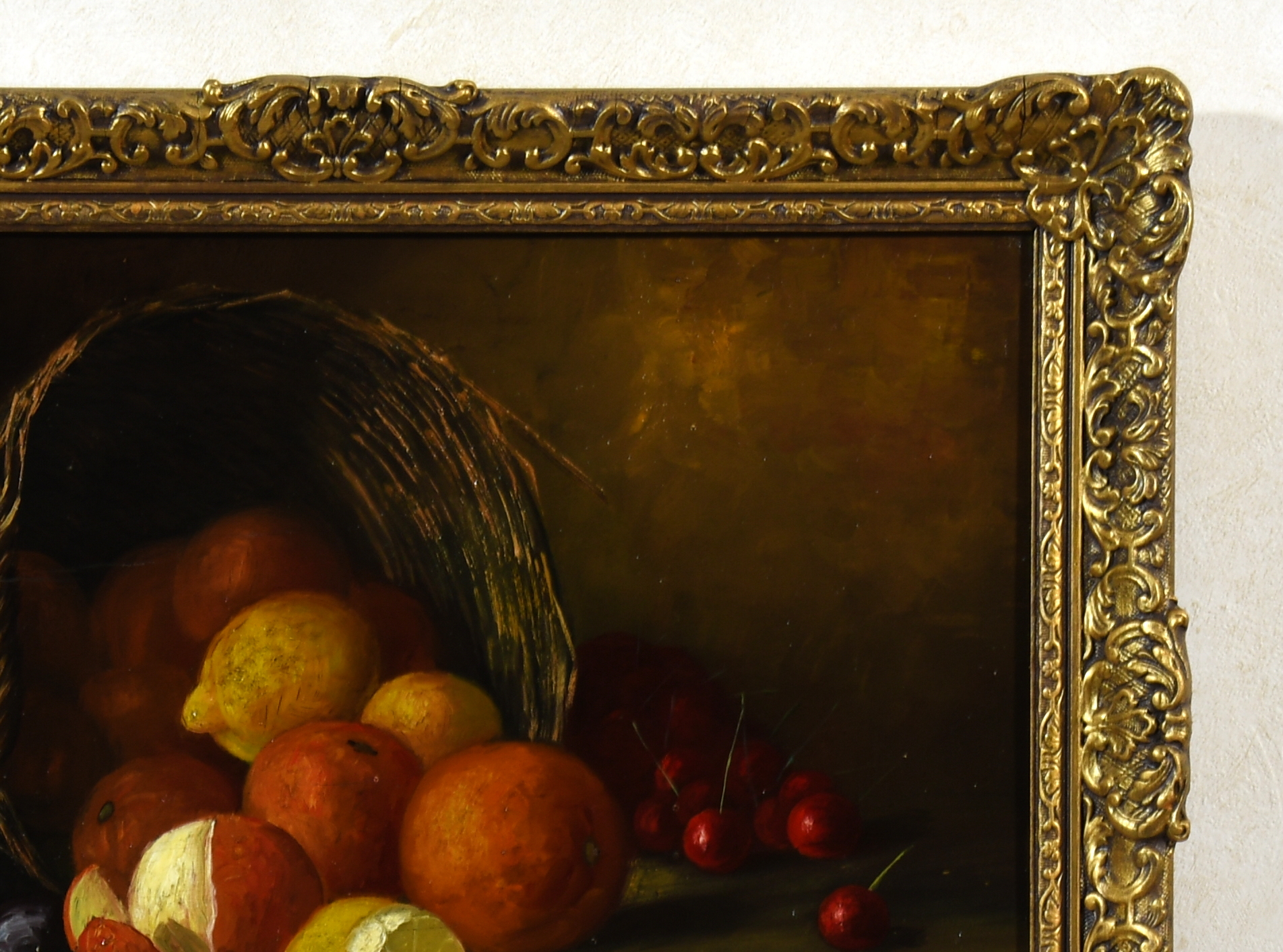 Piet Cottaar - 1878 -1950 "Rieten Mand met Fruit"- Olieverf op paneel- Sign. Piet Cottaar kopen? Bied vanaf 75!