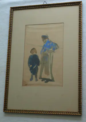 AcheterMaarten Jungmann - Ingelijste aquarel , Twee figuren....? Enchérissez de 50!