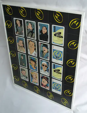 Edgar Pierre Jacobs - 1 Zeefdruk + 34 ingelijste kaartjes , Blake en Mortimer, “Het Gele Teken” kopen? Bied vanaf 1!