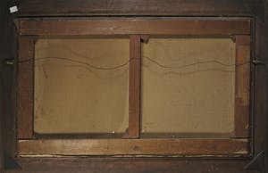 Henri van Daalhoff - Olieverf op doek, Landschap met musicerende figuur - Ingelijst kopen? Bied vanaf 250!