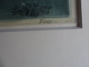 Theo Ros - Ets, Titel, "Schapenkudde". kopen? Bied vanaf 25!