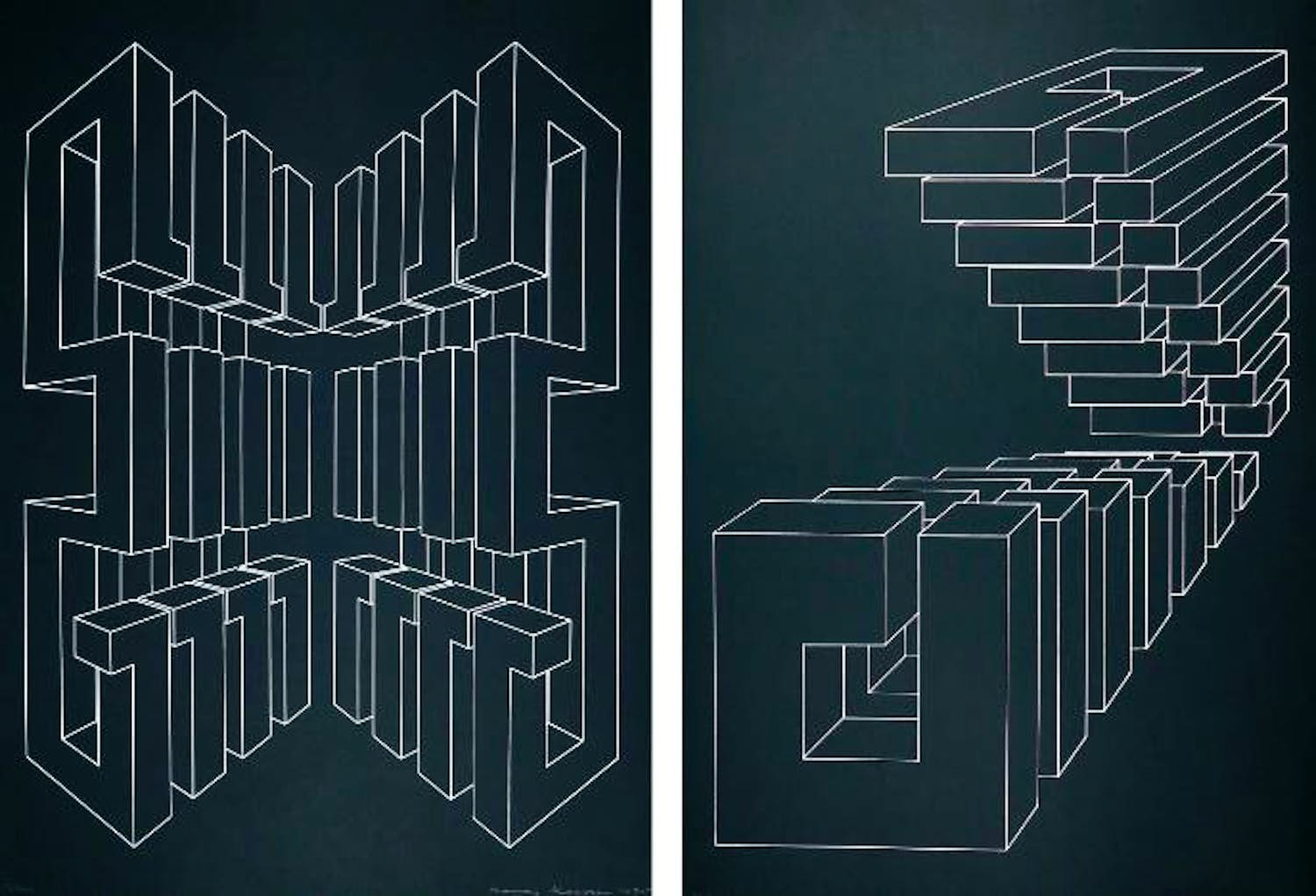 AcheterHarry Karssen - Lot van twee zeefdrukken, Z.T. Abstractie? Enchérissez de 1!