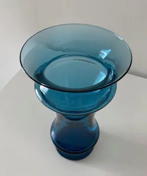 Jan van der Vaart - Zeldzaam mooie blauwe vaas 1990's Royal leerdam kopen? Bied vanaf 79!