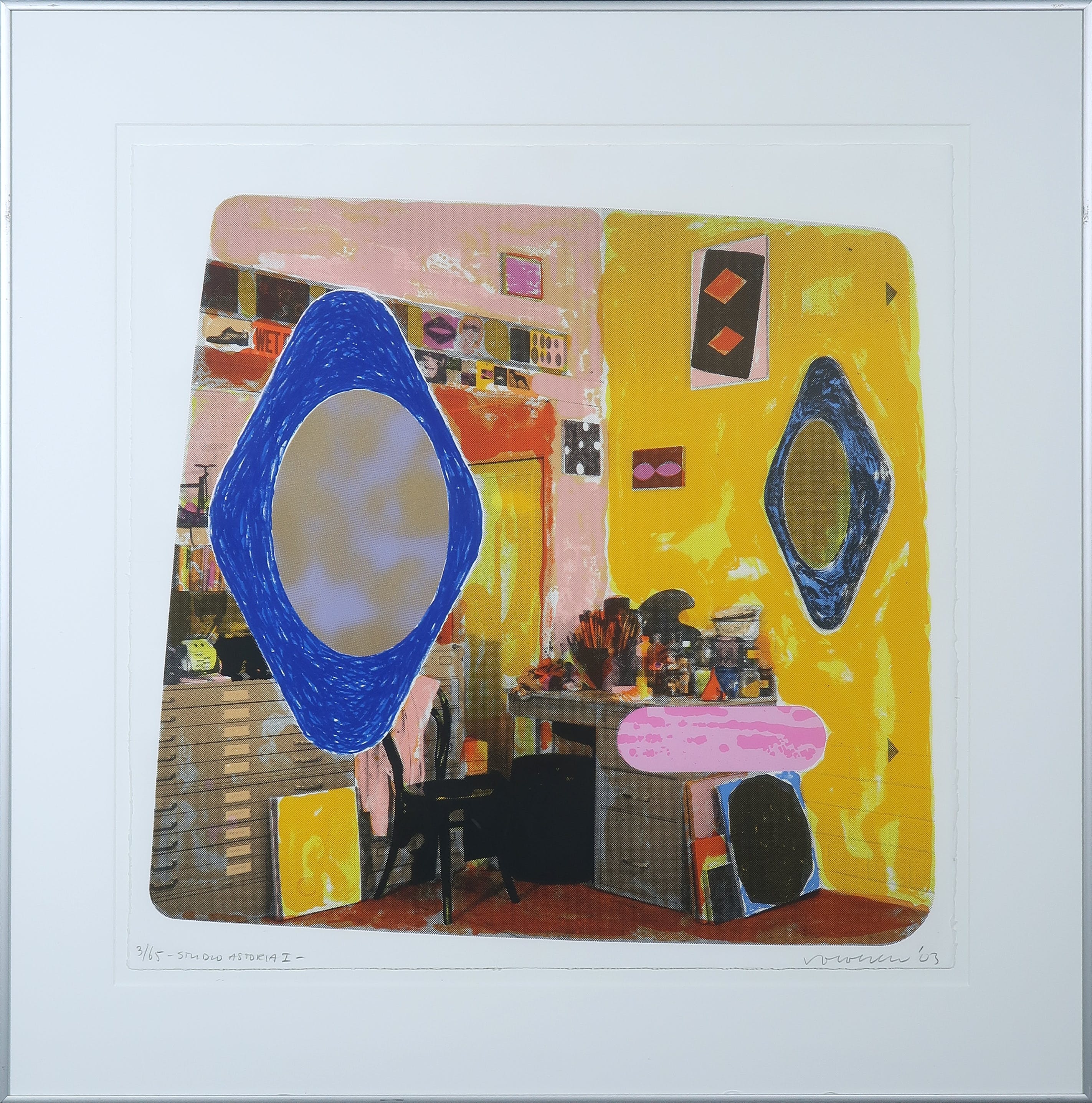 Jelis van Dolderen - Zeefdruk, Studio Astoria I verkocht voor € 35!