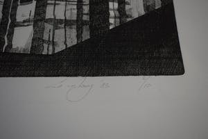 Ed van der Kooy - Ets - Lege Vergaderzaal kopen? Bied vanaf 50!