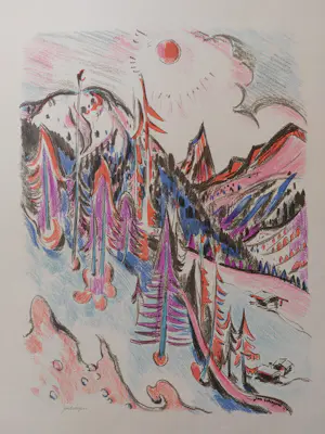 Jan Wiegers - Berglandschap bij Ticino kopen? Bied vanaf 100!