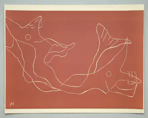 Henri Laurens - Twee Sirenes - 1938 - Originele linosnede - Gemonogrammeerd - Mourlot kopen? Bied vanaf 100!