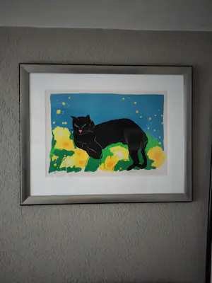 Walasse Ting - Black cat kopen? Bied vanaf 485!