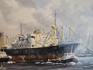 Marius de Jongere - Havenzicht Rotterdam kopen? Bied vanaf 450!