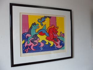 Shunyam - Zeefdruk, I cavalli di trevi - Ingelijst. kopen? Bied vanaf 90!