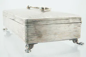 J.Wendels Schoonhoven -  2e gehalte (835) Zilveren lepeldoos - circa 1900 kopen? Bied vanaf 230!