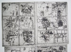 Rik van Iersel - grote zeldzame ets - typerend werk - 2002 kopen? Bied vanaf 150!