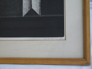 Ada Breedveld - Ingelijste ets en aquatint , Papieren vliegtuigje – 1979 – nr. 4 van 12 ex. kopen? Bied vanaf 40!