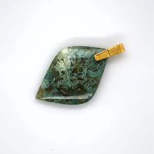 18kt hanger + kwarts, 7,24 gr verkocht voor € 60!