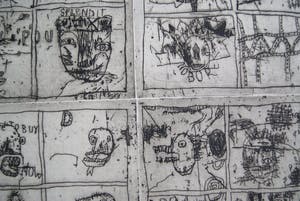 Rik van Iersel - grote zeldzame ets - typerend werk - 2002 kopen? Bied vanaf 150!