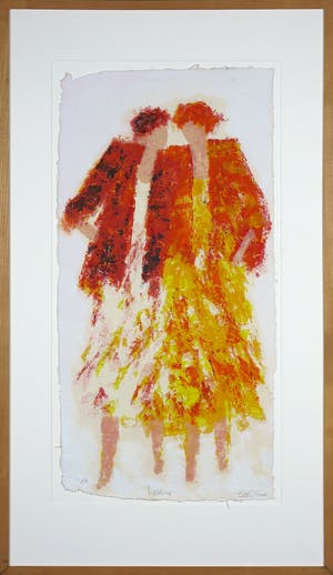 Wil Willemsen - Zeefdruk, Walking - Ingelijst (Groot) kopen? Bied vanaf 40!