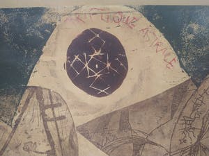 Kees Okx - Triptique Astrale - grote ets 1965 kopen? Bied vanaf 1!