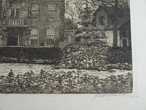 Johannes Josseaud - Ets , Raadhuis Heemstede – ca. 1925 kopen? Bied vanaf 30!