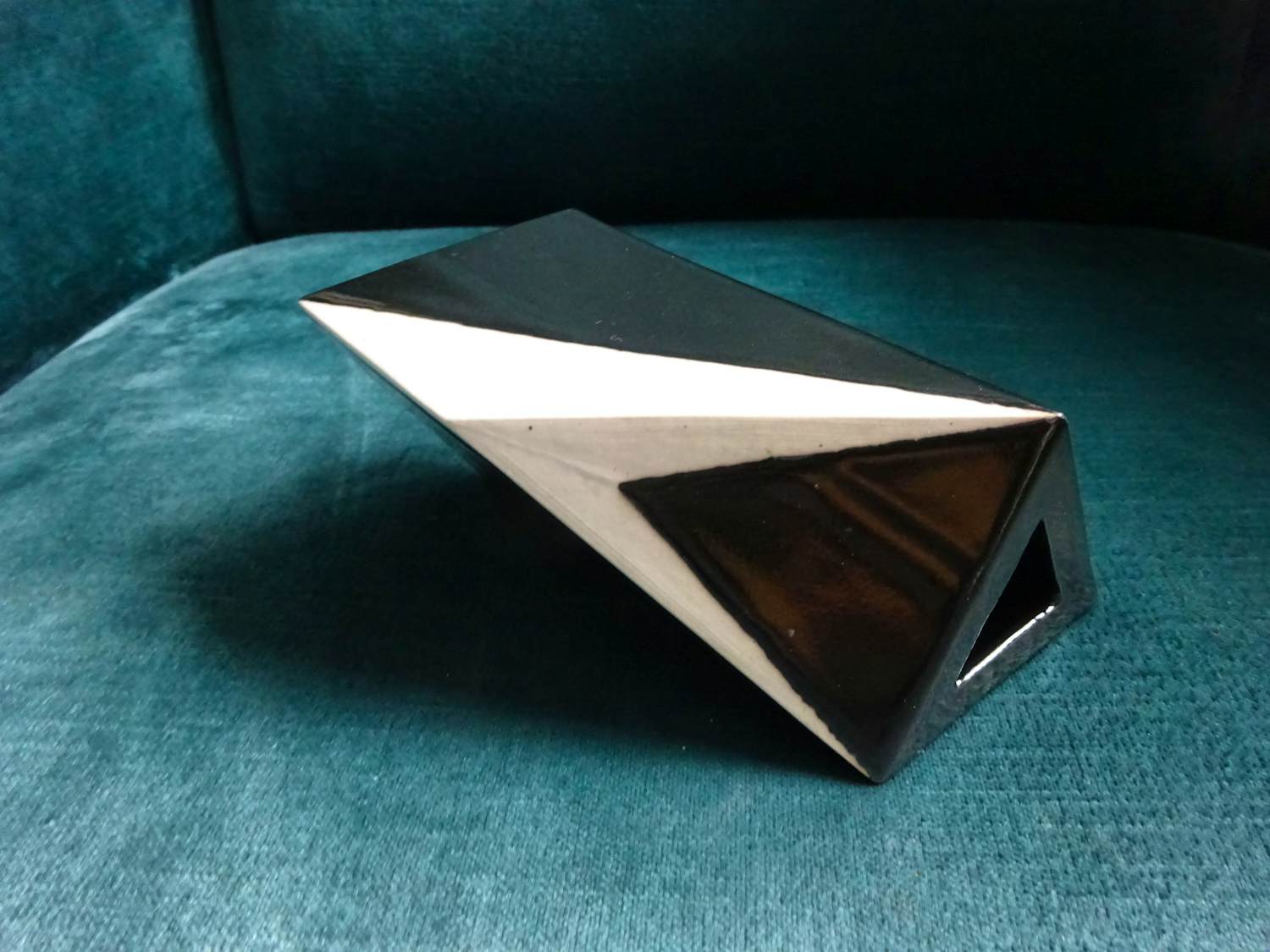 Corien Ridderikhoff - uniek Keramisch zwart/wit object - gesigneerd verkocht voor € 125!